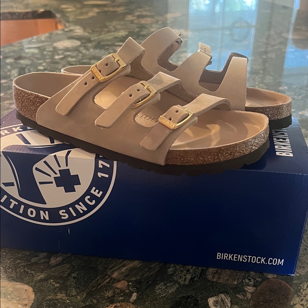 Birkenstock Florida fresh in sandcastle